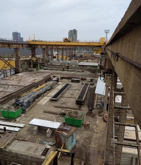 Монтаж системы питания крана