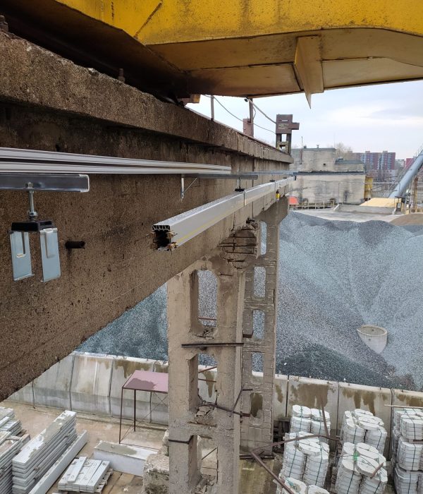 Монтаж системы питания крана