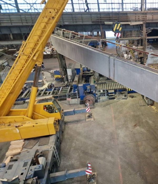 Demontaż suwnicy dwudźwigarowej